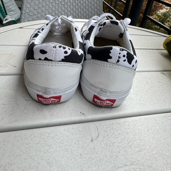 Customs Old Skool Cow Print Leather Vans - Picture 3 of 9